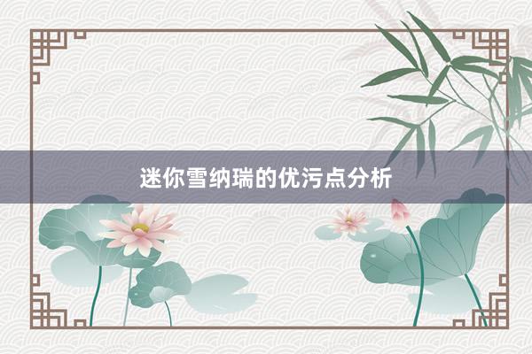 迷你雪纳瑞的优污点分析